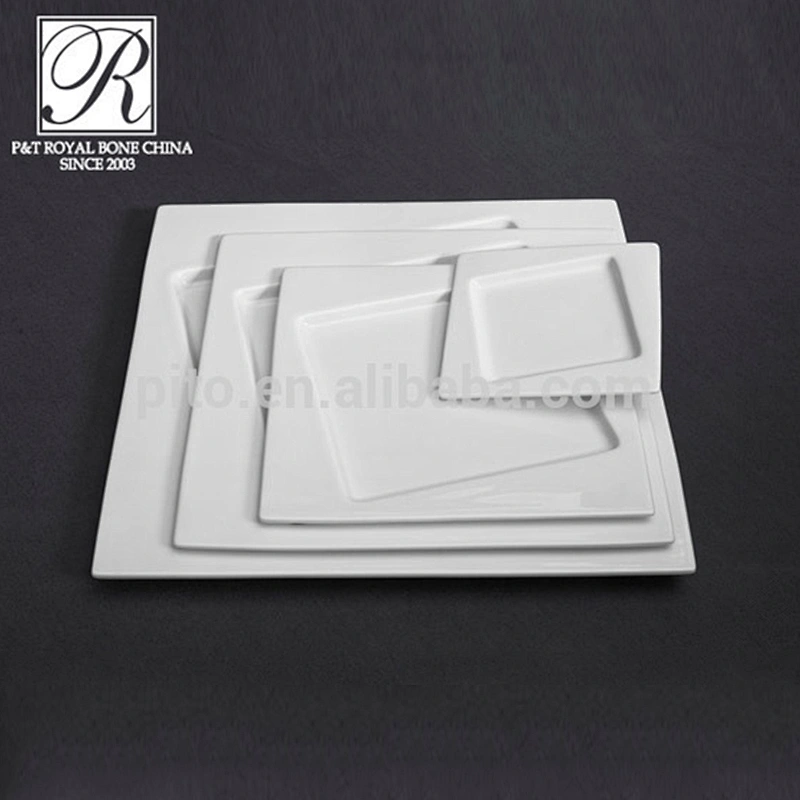 P&T LongDom Ware A grade quality dinner plates Square shape dinnerware series