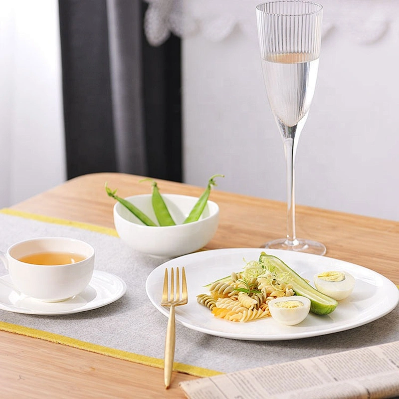 Western Luxury Bone China Restaurant Tableware Dinnerware Sets Dinner Set Ceramic