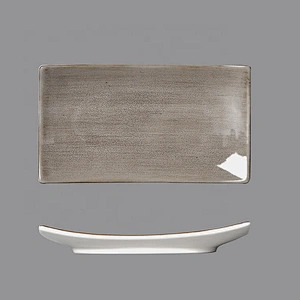 P&T Royal Ware wholesale rectangle warping edge ceramic porcelain towel dish
