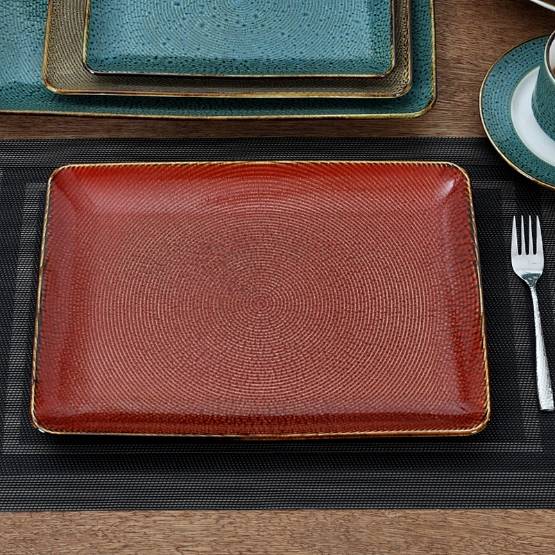 Lush Tableware, Chaozhou Good Quality In Stock Cracking Galzed  Restaurant Tableware,Dinner Plates For Hotel Ceramic