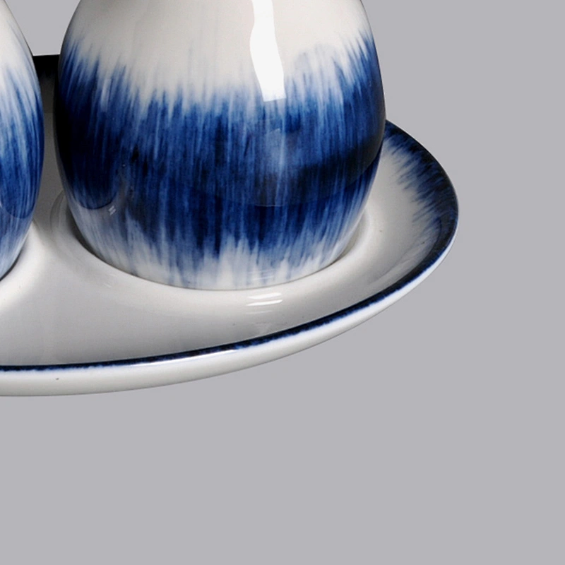 wholesale novelty fashionable porcelain ceramic salt  & pepper shaker set