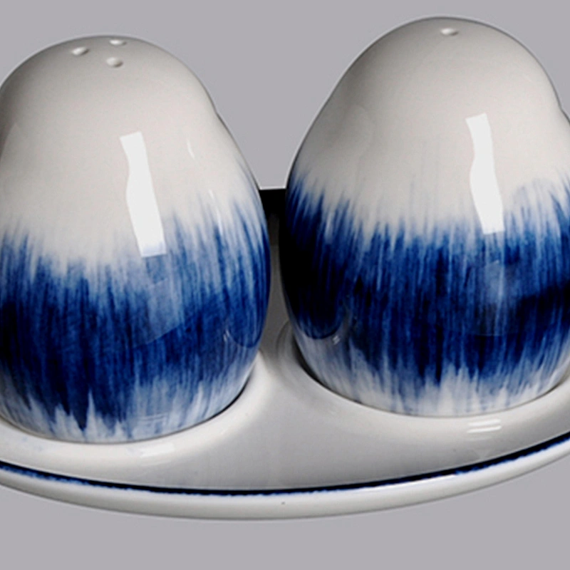 wholesale novelty fashionable porcelain ceramic salt  & pepper shaker set