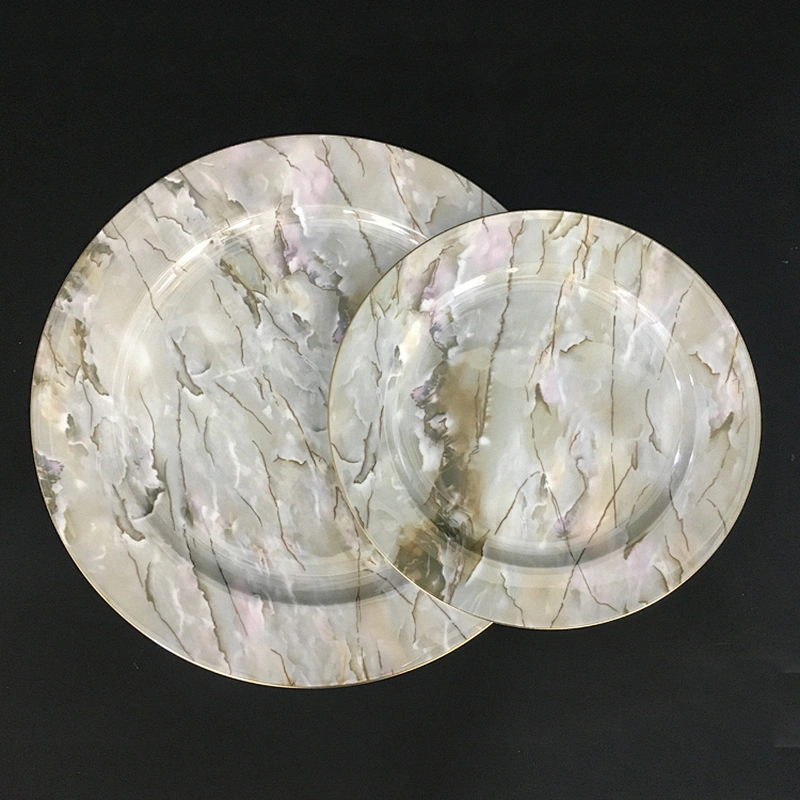 luxury design bone china ceramic hotel restaurant marble dinnerware set
