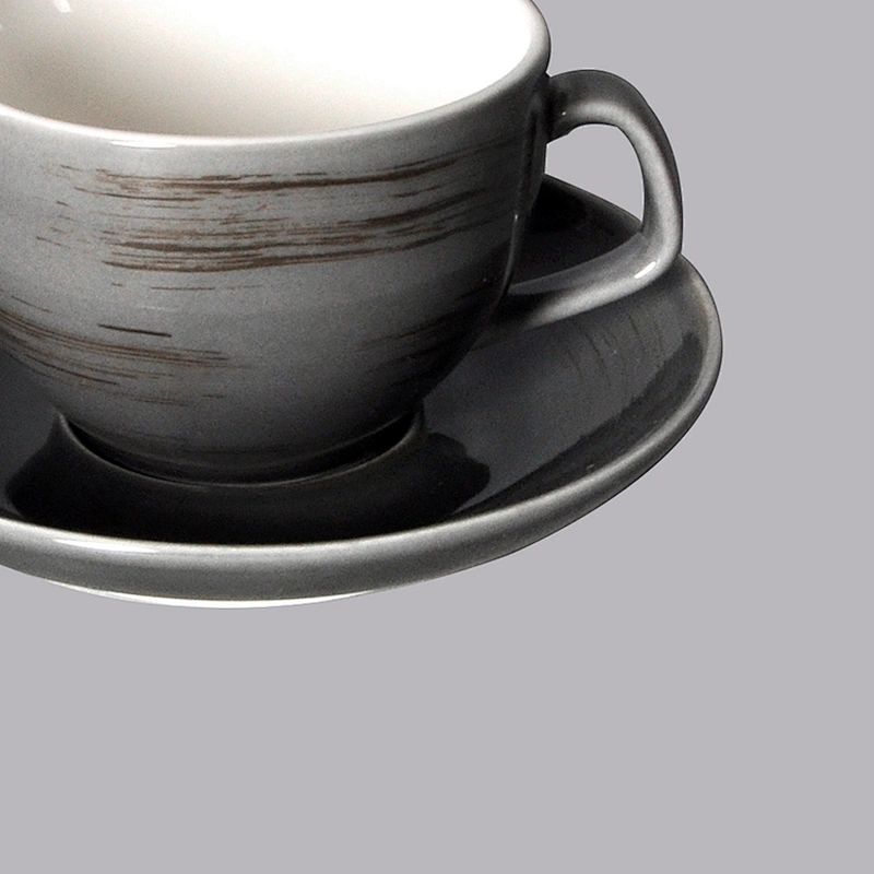 wholesale white vintage round ceramic coffee tea cup and saucer set porcelain