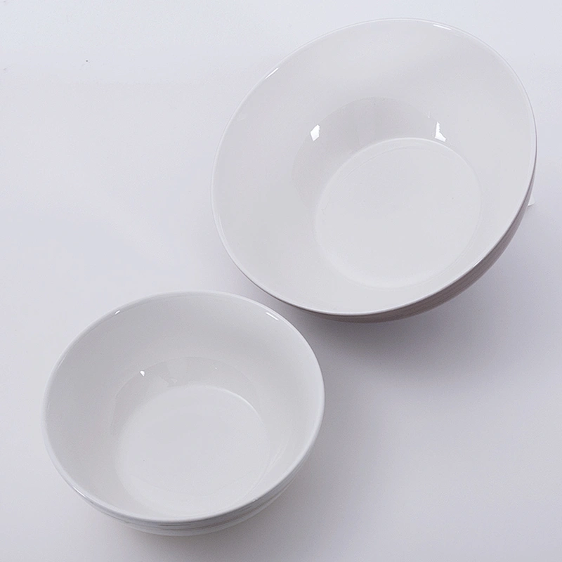 wholesale glazed porcelain restaurnat ceramic serving pasta soup ramen salad bowl