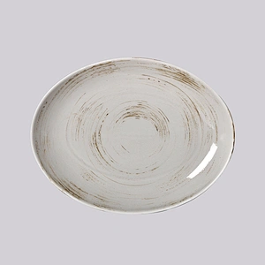 Wholesale Good Price Gray Porcelain Ceramic Oval Plate 12 Inch