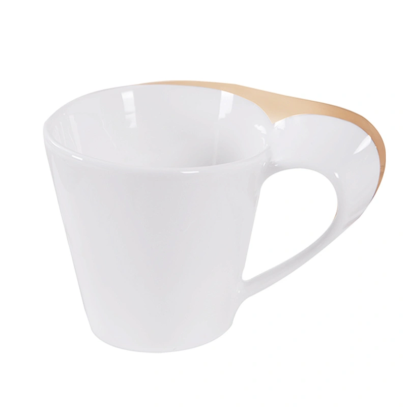 Unique Ceramic Coffee Cup Tea Cup with Soucer Bone China,5 Star Hotel Supply Wholesale White And Gold Tea Cups
