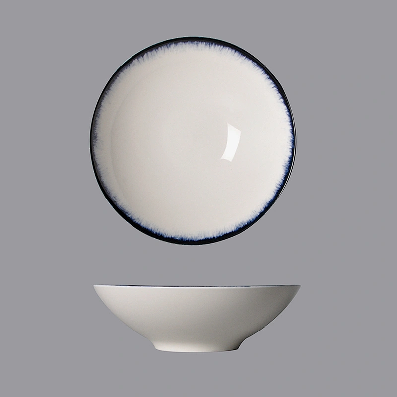Chaozhou High Quality On Glaze Ceramic Soup Bowl   Ceramic Salad Bowl