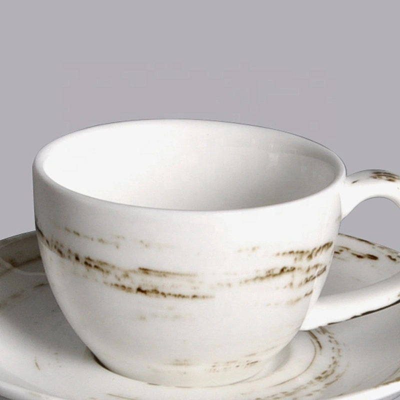 wholesale white porcelain ceramic type espresso coffee cups and saucer set