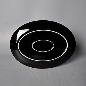 Nordic Oval plate ceramic dish  oval shape hotel ceramic plate serving plate
