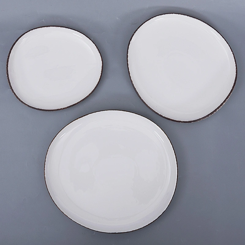 China Supplier Hotel Bulk Wedding Banquet Hall Event White Cheap Round Porcelain Dinner Plate