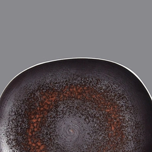 wholesale porcelain restaurant matte rust glazed dinner chafing dishes plates ceramic