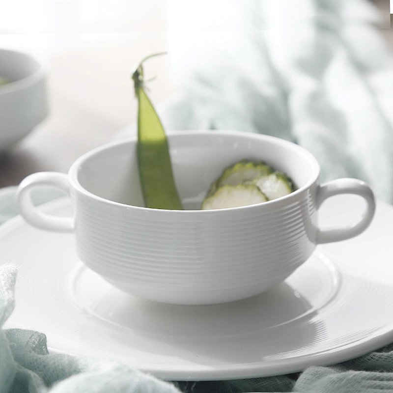 PITO China  Hotel Tableware Supplier White  Porcelain Soup Bowl Pasta Bowl For Buffet
