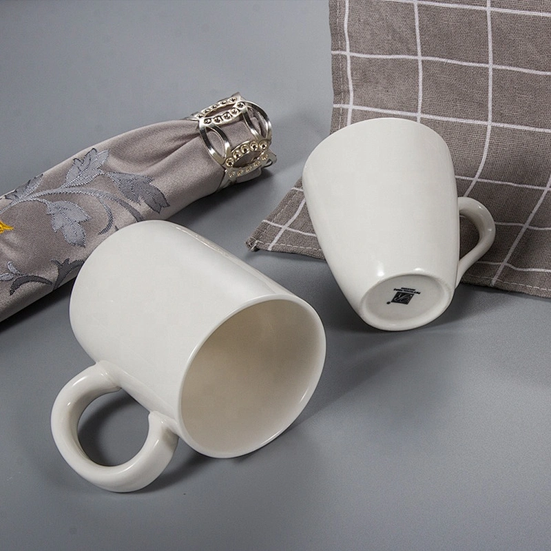 supplier wholesale custom logo hotel restaurant plain porcelain white ceramic coffee mugs