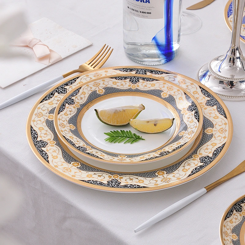 wholesale popular design porcelain dinner set Eco-Friendly fine bone china dinner set