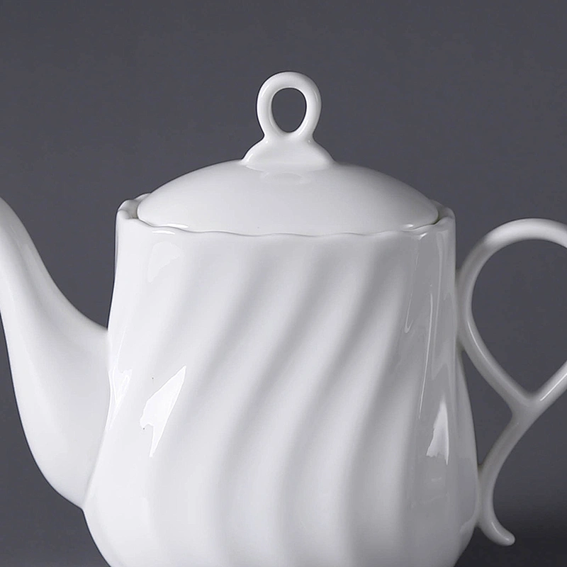 P&T porcelain factory tea pot, crokery pots, square shape coffee pots