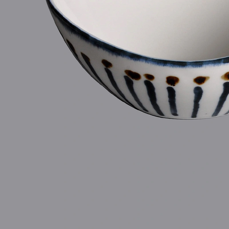 wholesale custom ceramic porcelain oval boat shape ramen cereal bowl for Restaurant