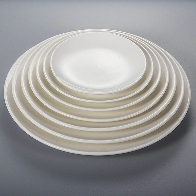 custom logo ceramic porcelain banquet buffet hall hotel tableware salad restaurant assiette plate