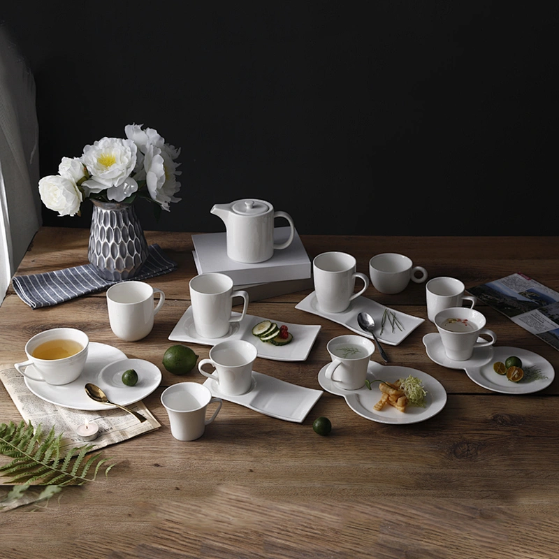 P&T Royal Ware wholesale custom bone china white ceramic tea cup manufacturer
