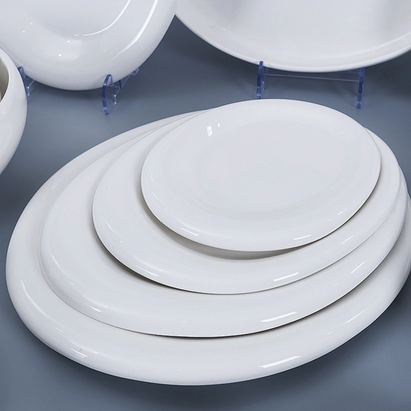 Wholesale Porcelain Dinner Plate Restaurant Tableware Porcelain Dinner Porcelain Plate for Hotel