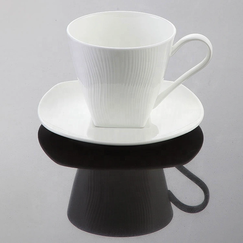Wholesale Custom White Bone China Restaurant Ceramic Coffee Cup