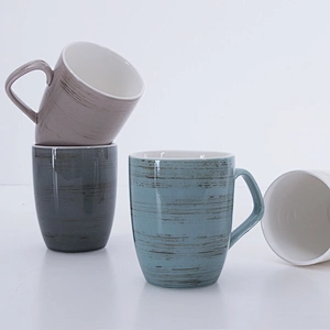 wholesale custom logo cheap white 400ml restaurant ceramic coffee porcelain mug