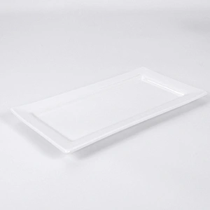 Factory Wholesale Price Restaurant Ceramic Rectangle Plates and Dishes Porcelain Sushi Plate for Sale