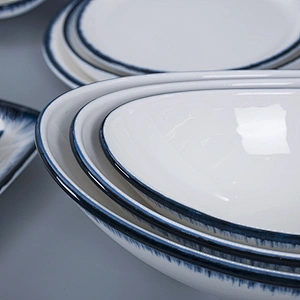 Color Ceramic Tableware Rice Fruit Salad Noodles Bowl Wedding Decoration Bowl Ceramic Tableware