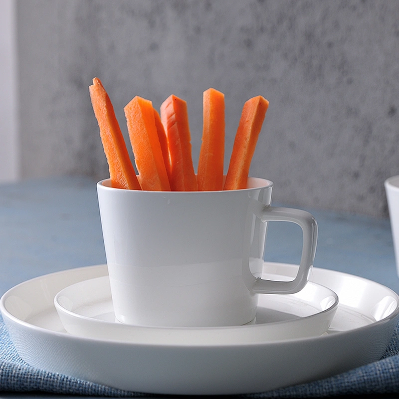wholesale restaurant hotel white ceramic coffee mug bone china mug