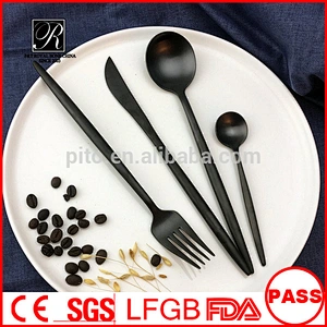 Wholesale cutlery stainless steel knife and forks Vintage gold cutlery for wedding banquet