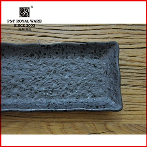Japan restaurant used microwave safe ceramic plate/dish, porcelain rectangularplate