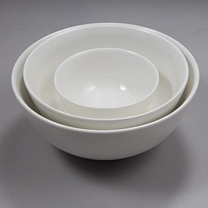 P&T Royal Ware factory custom white round hotel restaurant crokery ceramic dessert bowls