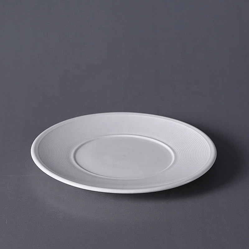 2019 wholesale round ceramic charger plate set white elegant wedding porcelain dining charger plate