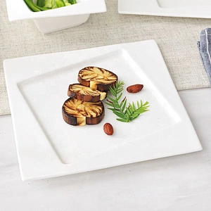 Modern Square Restaurant Tableware Ceramic Kitchen Dinner Plates Sets Dinnerware