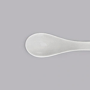 high quality wholesale small white ceramic tasting porcelain spoon