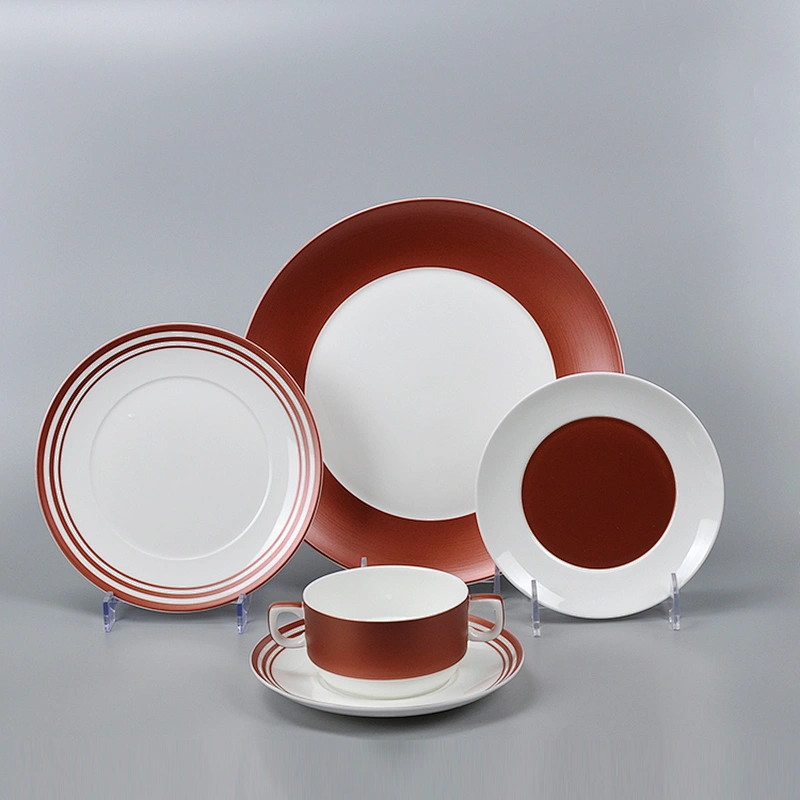 manufacturer matte red horeca hotel restaurant crockery cereal bowl buffet banquet ceramic soup bowl