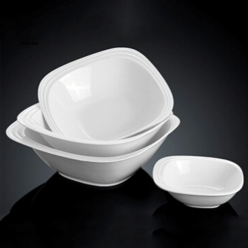 P&T Royal Porcelain Ware, Ceramics Bowls, Square bowls for salad soup