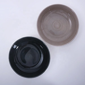 wholesale wide round glazed 8 inch catering restaurant salad ceramic bowl