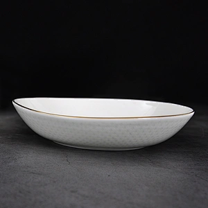P&T Royal Ware in style hotel catering Table Top dinnerware ceramic bowl bone china 7.5 inch salad bowl fruit bowl
