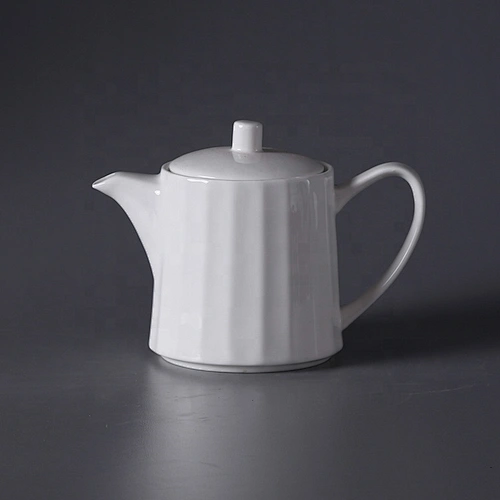 wholesale custom white bone china ceramic teapot with cup