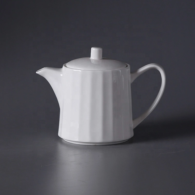 wholesale custom white bone china ceramic teapot with cup