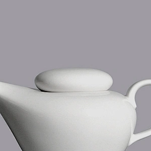 P&T Royal Ware wholesale white porcelain tea pot set ceramic restaurant tea pots