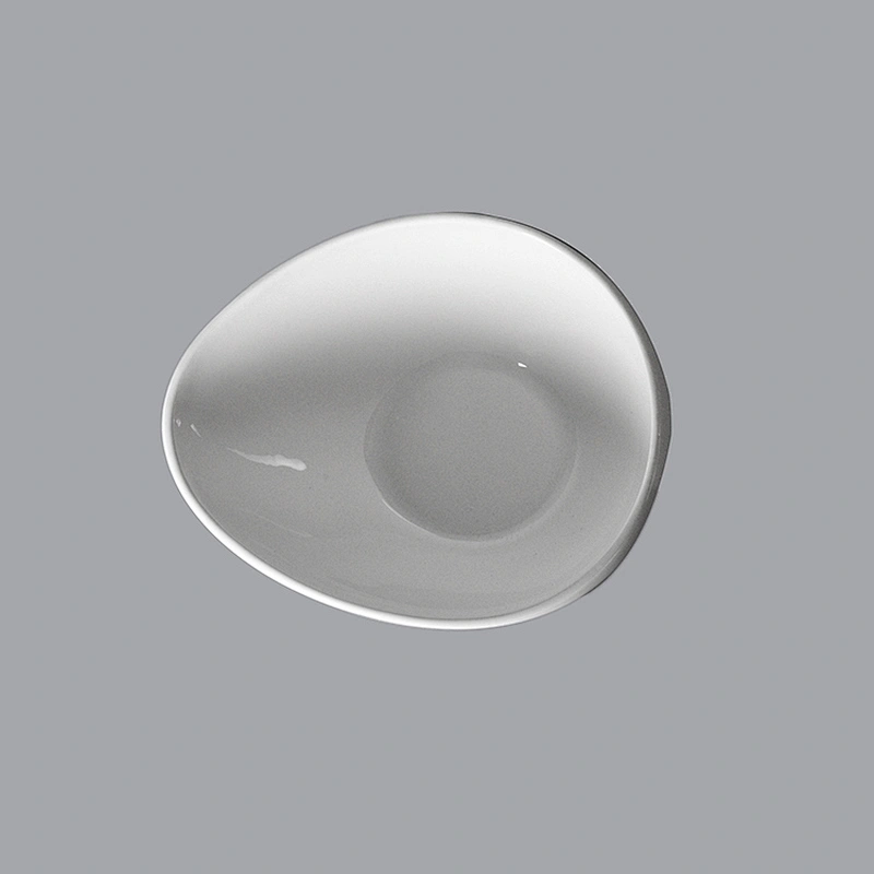 white restaurant egg shaped ceramic serving set porcelain soup bowls set