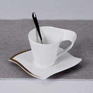 P&T Royal Ware Luxury Tableware Banquet Wedding Crockery Gold Rim Dinner Plate for Hotel