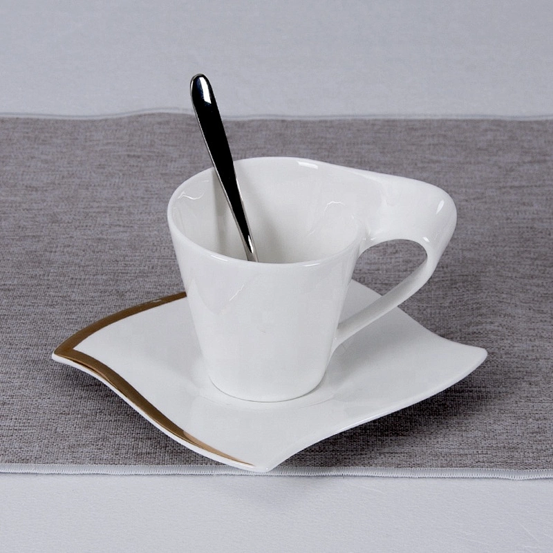 P&T Royal Ware Luxury Tableware Banquet Wedding Crockery Gold Rim Dinner Plate for Hotel