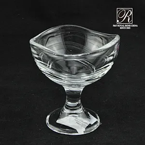hot sale icecream glass cup with wave design PTKTY6215
