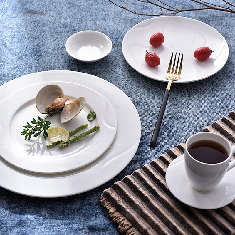 Wholesale white bone china ceramic plate for sale