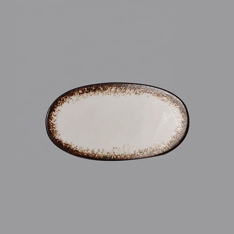wholesale oval porcelain ceramic chopstick stand rest holder
