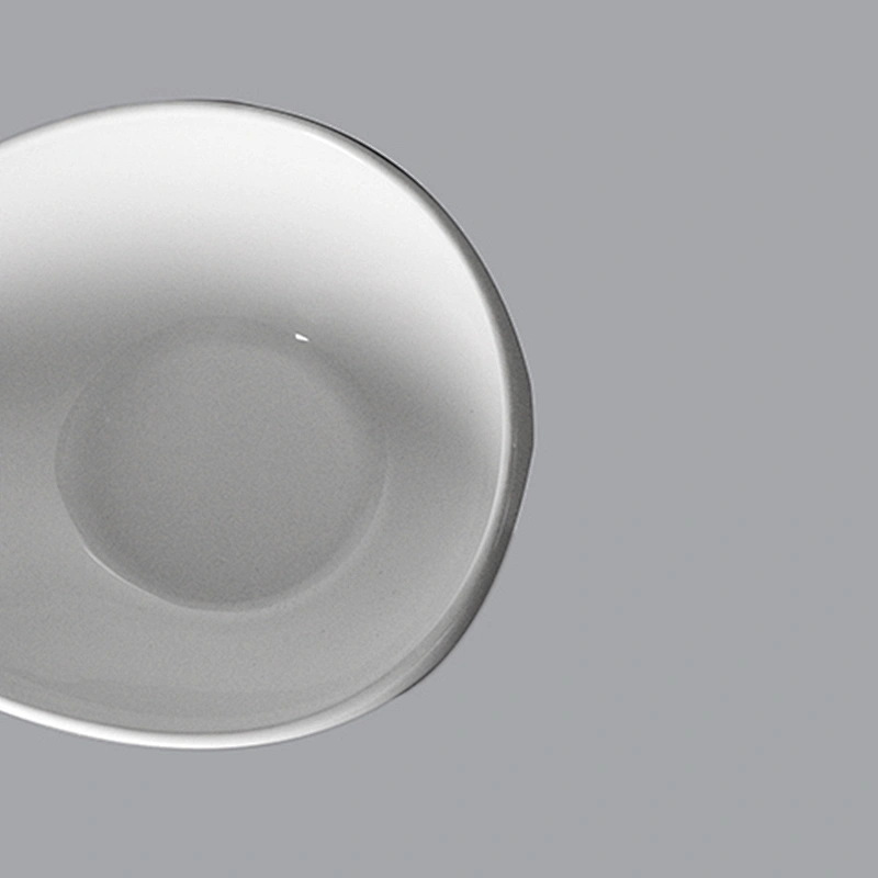 white porcelain ceramic restaurant oval mixing pasta salad soup bowls for hotel buffet