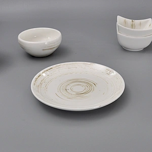 Wholesale Good Price White Porcelain Ceramic Side Plate 7 Inch